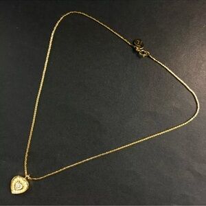 Christian Dior Heart Crystal Rhinestones Necklace